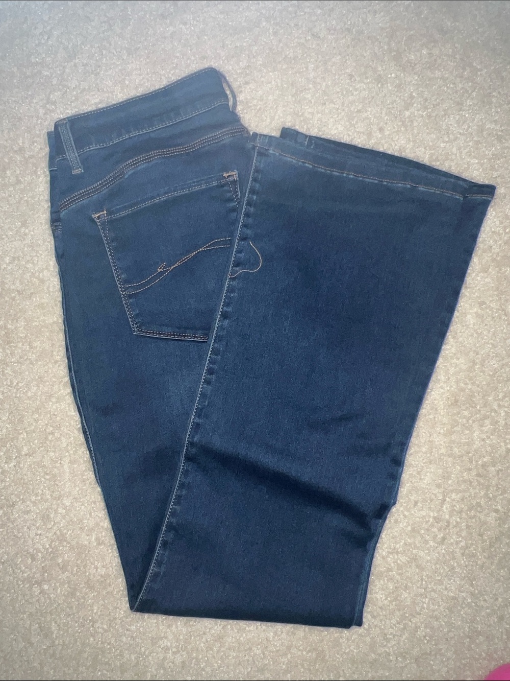 Lee Women's Dark Indigo Wide-Leg Flare Jeans